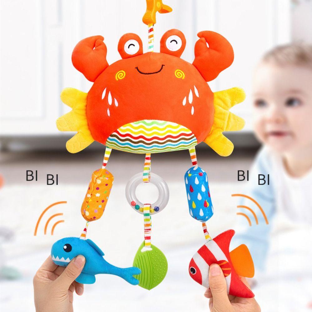 Grab Ability Training Stroller Hanging Toys Bell Toys Infant Crib Pendant  Stroller Use