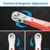 1pc ,Positive and Reverse Rotation 36-tooth Ratchet Screwdriver, Right Angle One-Word Slot Cross and Hexagonal Plum Blossom Screwdriver Set