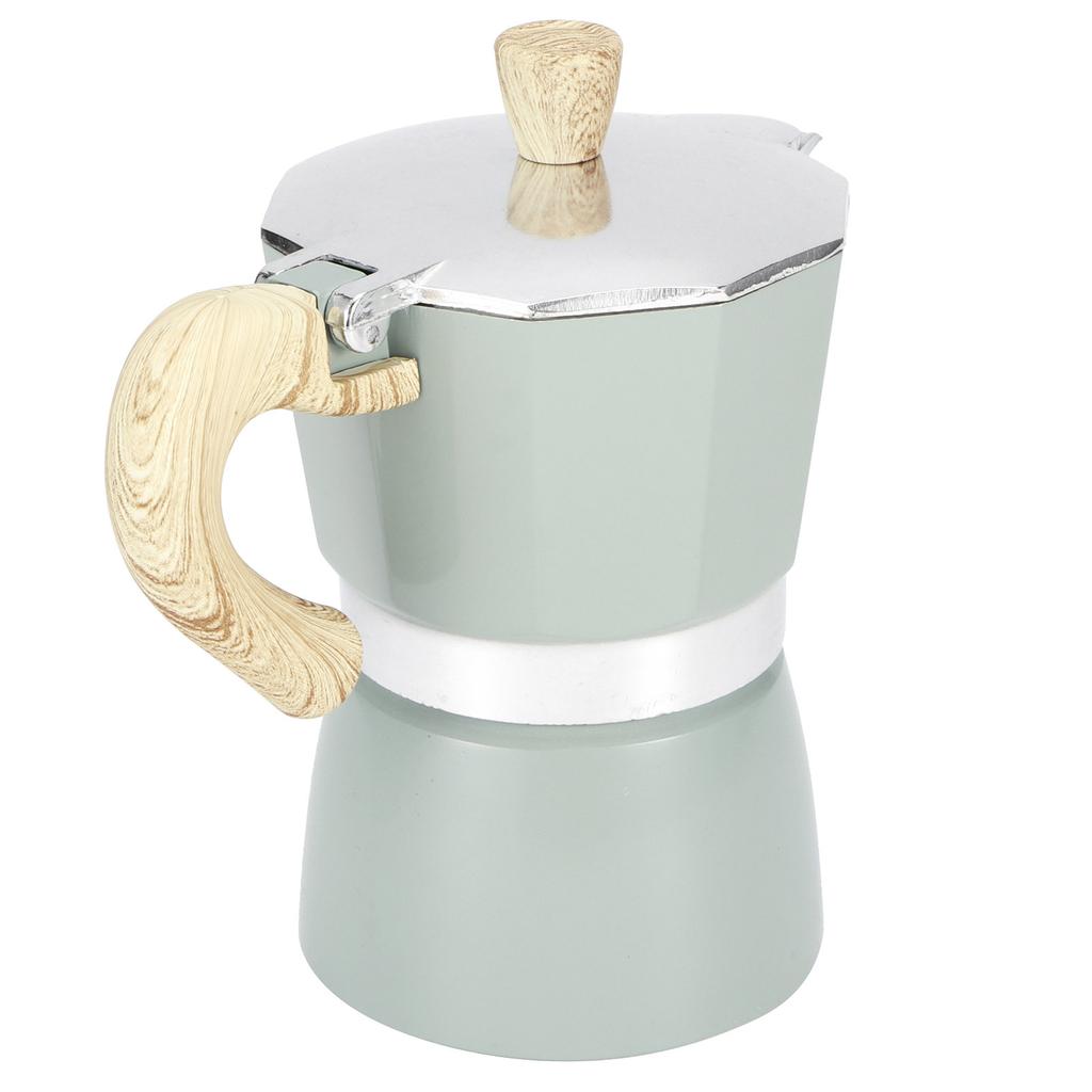 Stovetop Coffee Maker Aluminium Octagonal Coffee Pot Kettle Moka Pot for Home Kitchen Supplies300ML