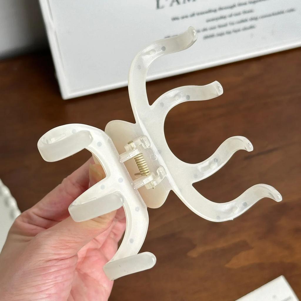 Retro Schwarz Weiß Punkte Geometrie Haarspange Damen Mädchen Elegant Haarnadeln Haarklammern Krabben Haarspangen Mode Haaraccessoires