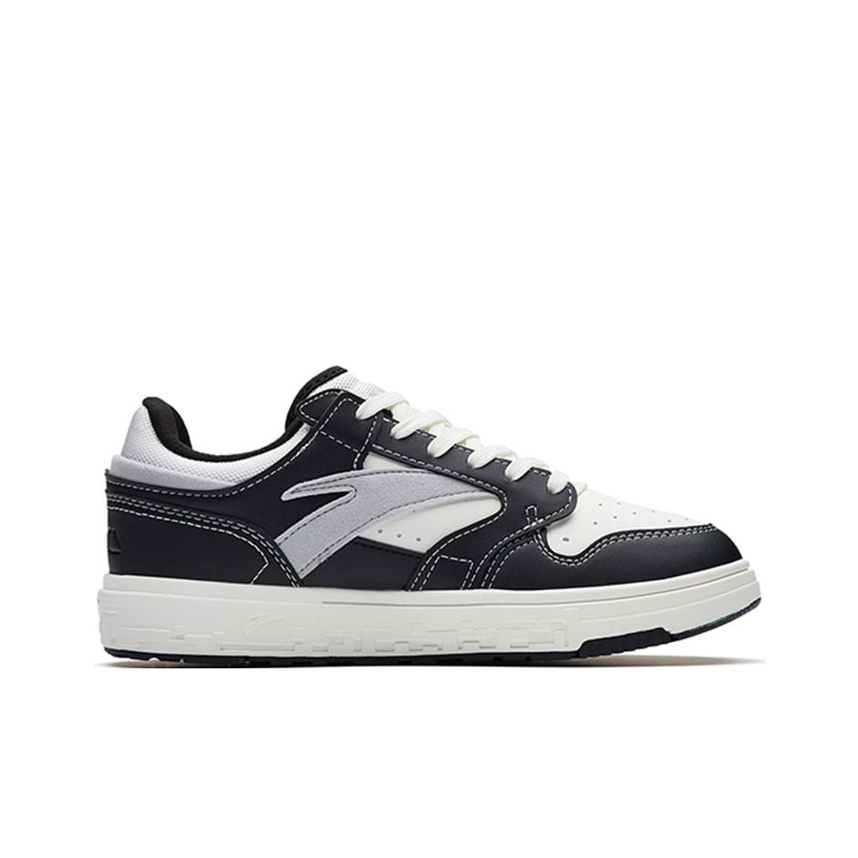 Anta Thick Sole Casual Non-Slip Wear-Resistant Low-Top Skate Shoes Women sneaker Black White Gray 122238066-9