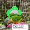 Acrylic Material Parrot Mirror Stand Toy Plastic Material Hanging Bird Mirror Toy  For Budgie
