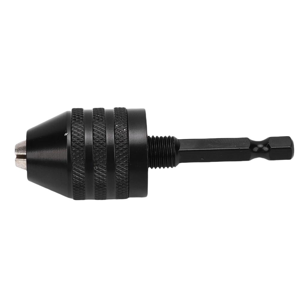 Drill Chuck Adapter 0.6-8mm Clamping 1Celsius4 Inch Hex Shank 3 Jaw Drill Chuck Conversion Tool for Power Tools