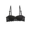 Women's Lace Half Cup Push Up Bra with Lightweight Padding Color