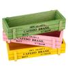 3PCS Multifunctional Succulent Plant Pot Wood Storage Box Decoration Durable Desktop Storage Case