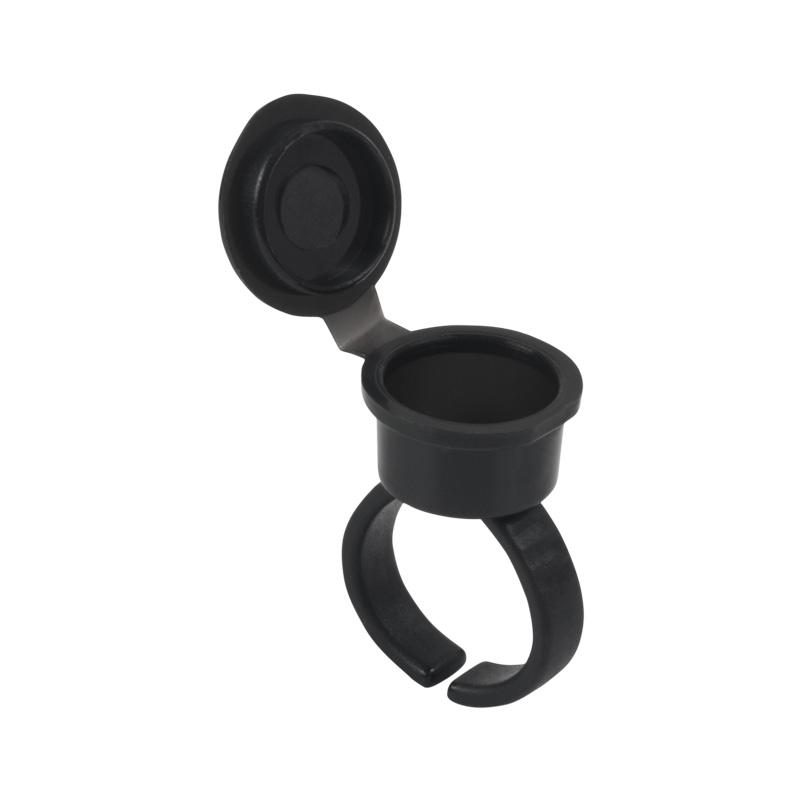 50pcs/pack Makeup Tools Eyelash Extend Ring Cup Tattoo Ink Equipment Microblading Tattoo Cup With Lid Make up Accessories