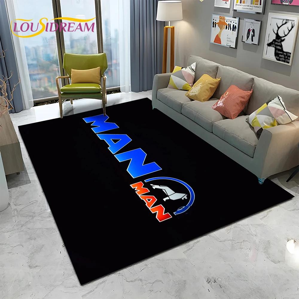 MAN Truck Logo Serie bedruckter Teppich für Wohnzimmer, Schlafzimmer, Sofa, Fußmatte, Kinderzimmerteppich