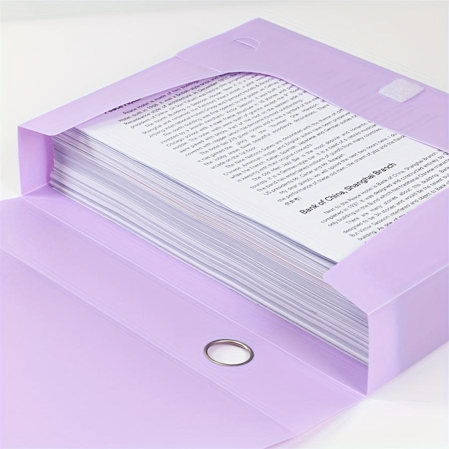 1 Stück erweiterbare A4-Aktenordnerbox, 35 mm breiter Rücken, PP-Material, sicherer Verschluss mit Klebeband, Dokumenten-Organizer-Aufbewahrung