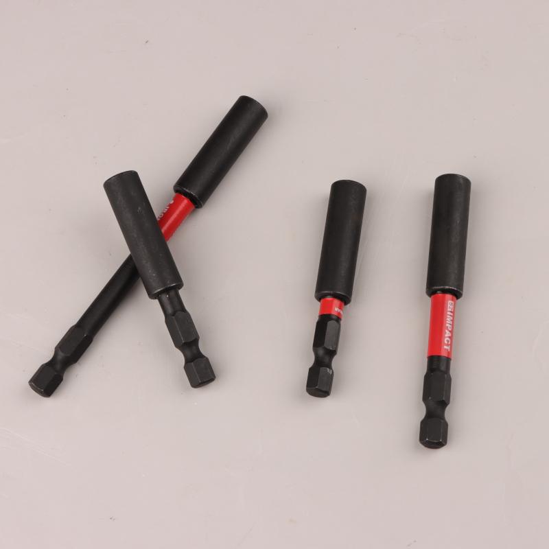 Nárazový magnetický držák prodlužovacího bitu Černý 60 mm/1/4" Šestihran Odolný proti rzi Odolné Příslušenství nářadí