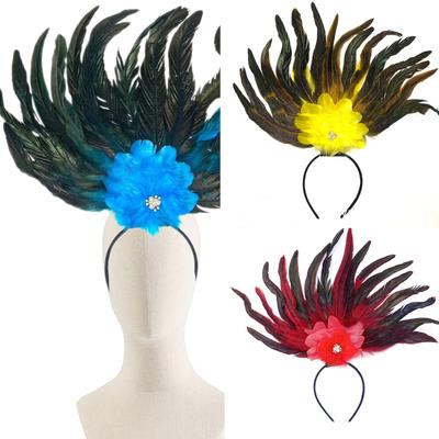 Elegantes Feder-Stirnband Cosplay Haaraccessoires Mode Haarteile Kostüm Kopfschmuck für Partys und Feiern