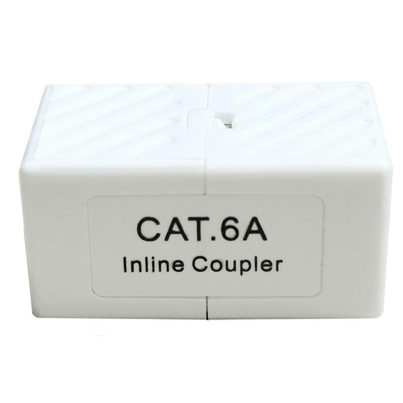 RJ45 Networking Connector Cat6 Cat6A Ethernet Cable Extender Inlined Coupler for Home Office Use For Multiple Devices