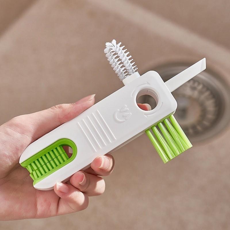 Portable Multi Functional Cup Brush Set For Bottles Mugs And Water Cups