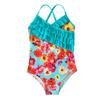 2023 Floral Ruffle One-Piece Swimsuit for Girls