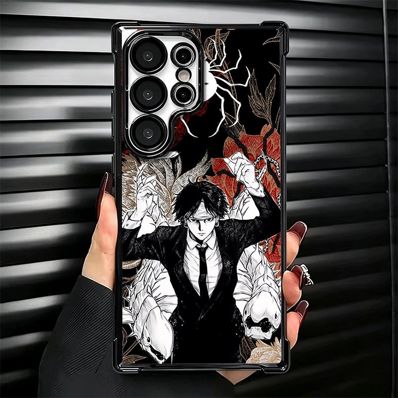 Hunter X-Hunters Chrollo Plating Phone Case For Samsung Galaxy S24 S25 FE S26 Edge S23 Ultra S22 S21 Plus S20 Anti-Fall Airabag