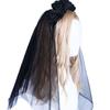 Black Flowers Headband White Headdress Party Supplies Halloween Rose Hair Band  Halloween