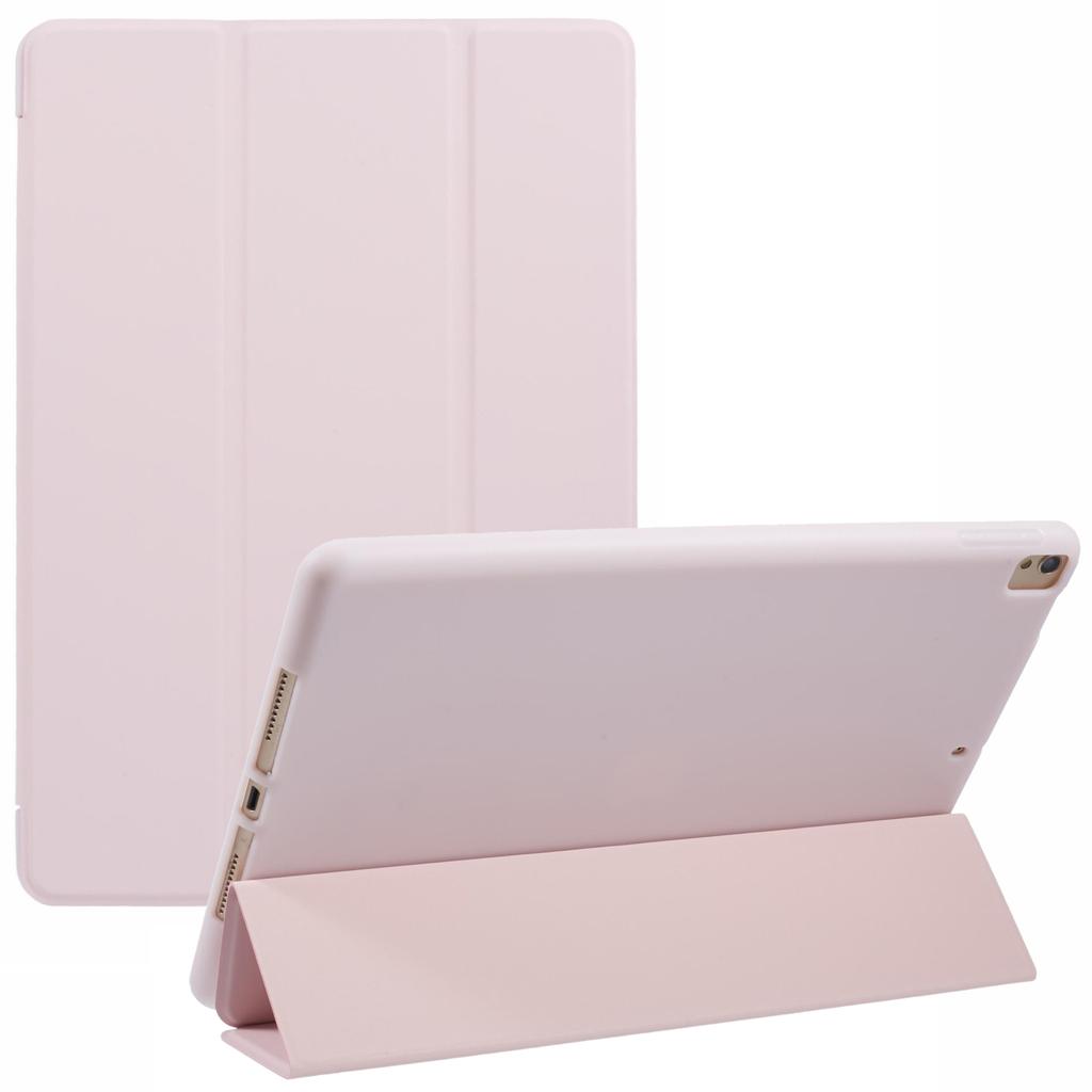 For iPad 10.2 (2021)/(2019)/(2020)/Pro 10.5-inch (2017) Case Tri-Fold Stand PU Leather+TPU Tablet Cover