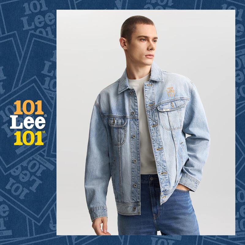 Lee101J Men s Embroidered Denim Jacket 2XL