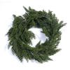 Artificial Christmas Cypress Pine Vine Décor with Plastic Greenery