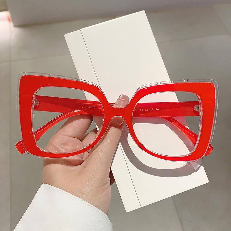 

Vintage Anti Blue Light Glasses Women For Men Luxury Brand Designer Oversized Myopia Prescription Optical Pink Popular Frame