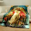 Archangel Michael Dragon Blanket Bedroom Blanket for Livingroom Couch Lunch Break Soft Throw for Friend's Festival Gift