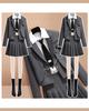JIURUN Lolita Uniform Gothic Lolita Military Halloween Anime Mori Girl Pleated Skirt and Gothic Plus Perfect for Graduation 4-Piece Set, Costume,