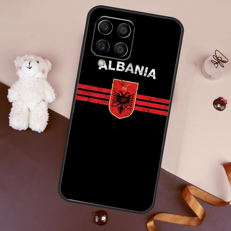 Albanian Flag Case For Samsung Galaxy M06 M53 M13 M31 M11 M35 M55 M15 M56 M36 M16 M12 M32 M52 M14 M34 M54