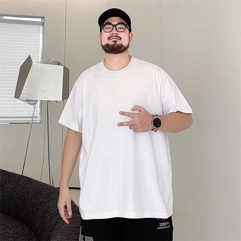 

Мужская футболка с коротким рукавом, облегающая, не мнется, свободного кроя, однотонная, модная, с коротким рукавом, хлопковая, удобная, легкая M recommends 85-50kg белый