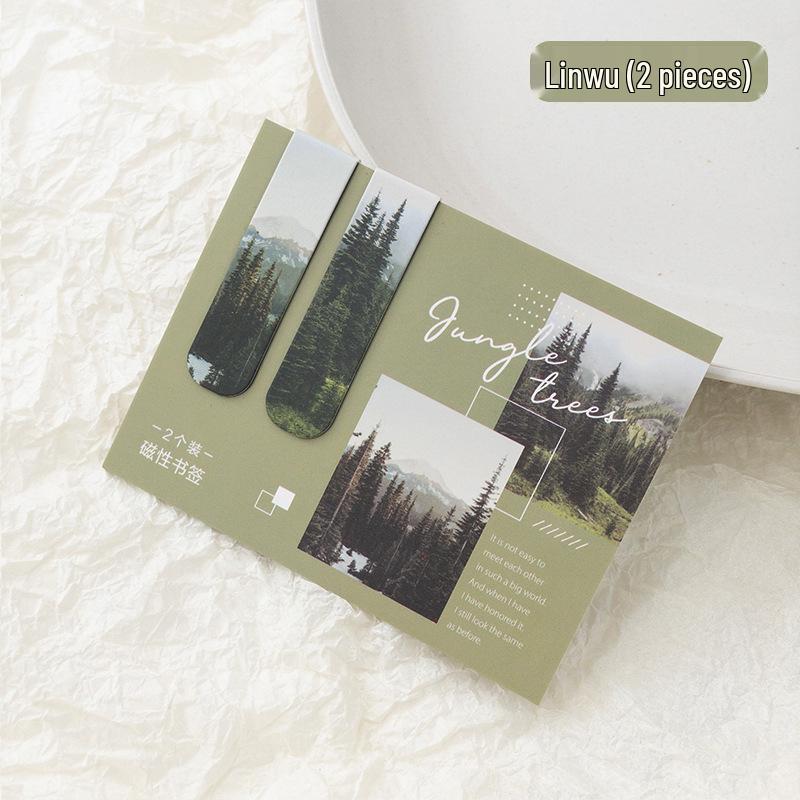 Misty Fantasy Series Magnetic Bookmarks: Artistic Cloud Scenery - Set of 6 Styles