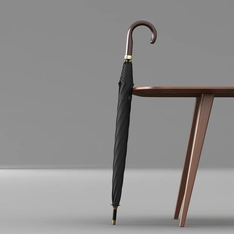 Big Long Umbrella for Men 121cm Luxury Golf Umbrella Windproof Strong Fashion Large Rain Umbrella for Woman