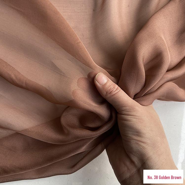 Chiffon di Vera Seta Largo 6 mm: Tessuto di Seta di Gelso Trasparente per Foulard, Vestiti Estivi e Abiti da Sera