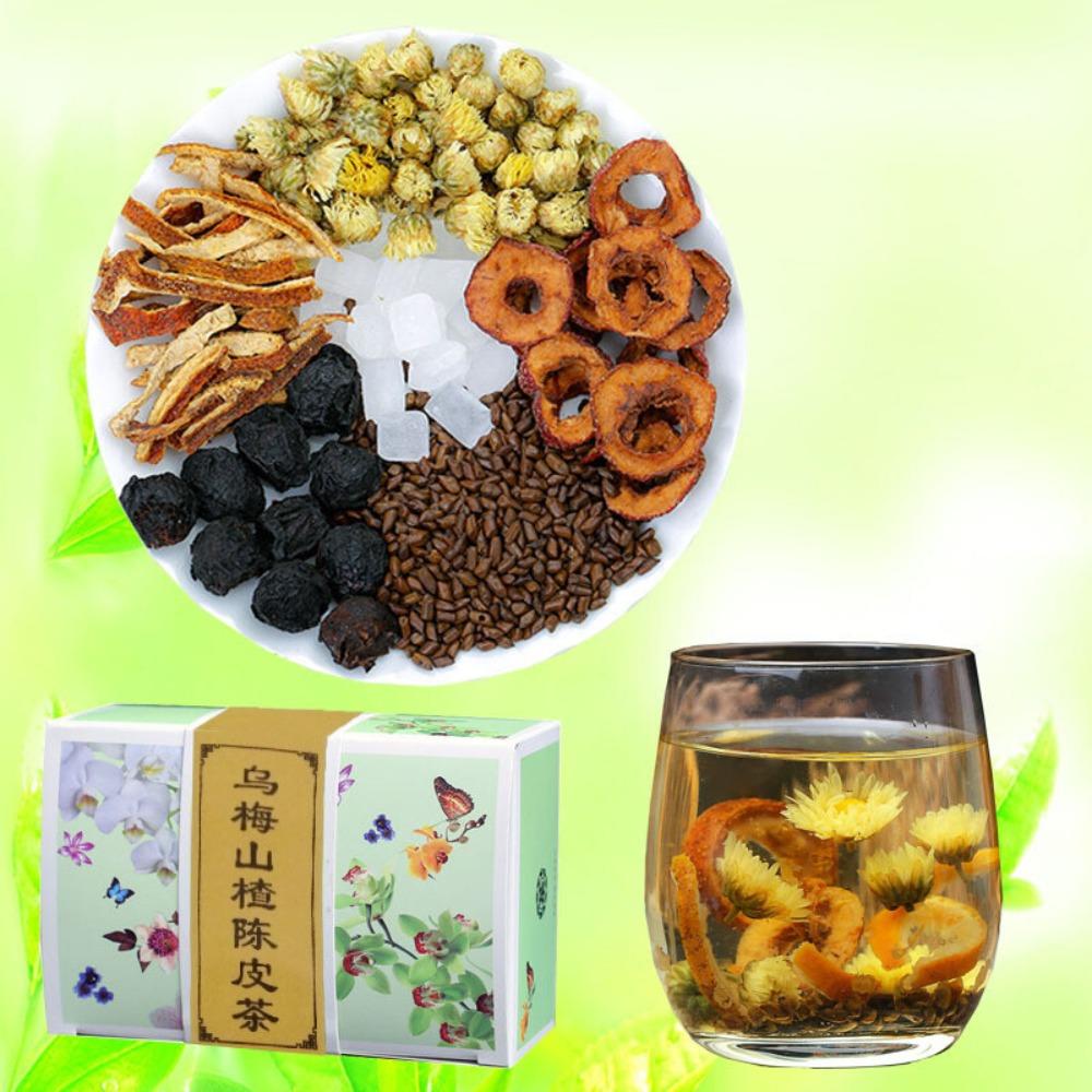 120g Organic China Flower Tea Hawthorn Tangerine Peel Herbal Drink