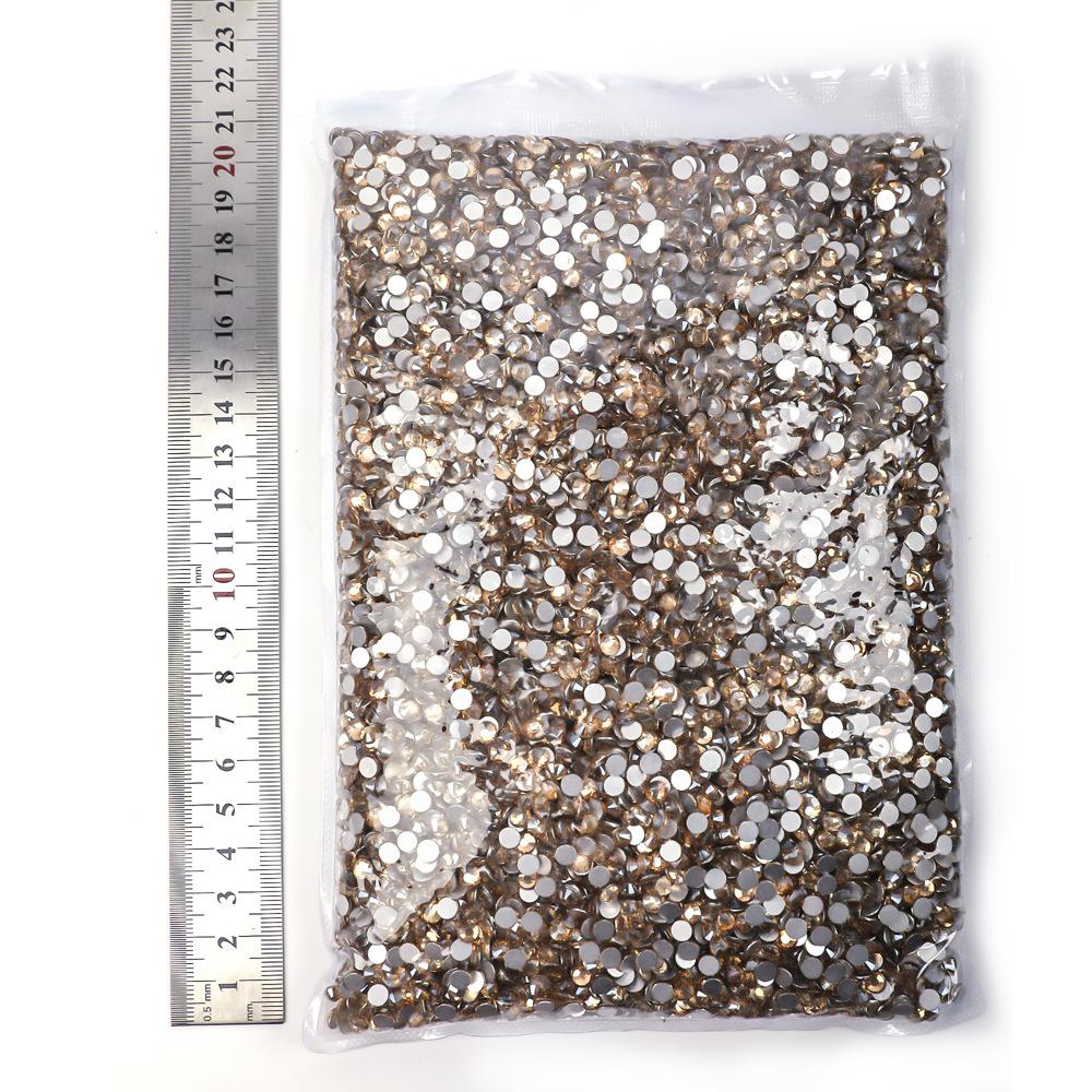 Weichen Big Bag Flat Bottom Diamond Color Plated Crystal Diamond Decorative Rhinestone Diy Nail Art Glass Jewelry Accessories