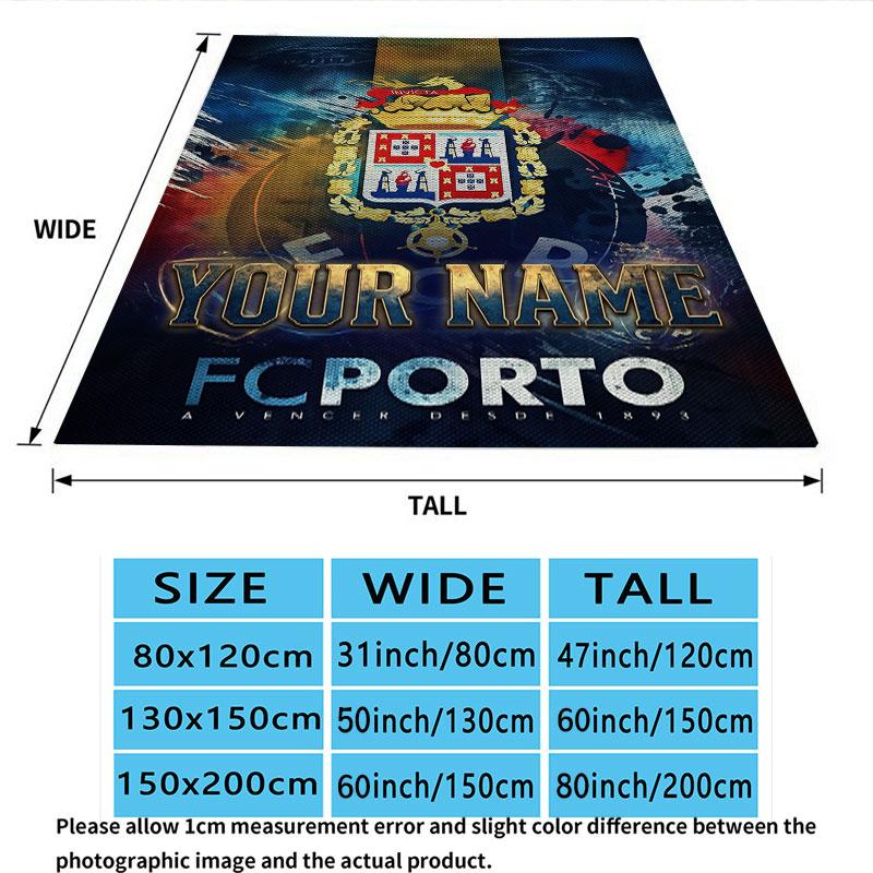 Custom Fc Porto Blanket, High quality Comfortable for All Seasons, Home Decor, Warmth and Comfort