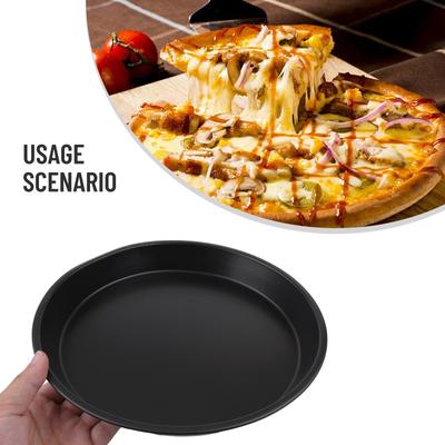 1X Forma de Micro-ondas de 12 Polegadas Bandeja para Batatas Fritas Prato Assadeira para Pizza Antiaderente