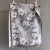 Autumn New Plant Flower Print Scarf Autumn and Winter Imitation Cashmere High-end Warm Scarf Shawl Women