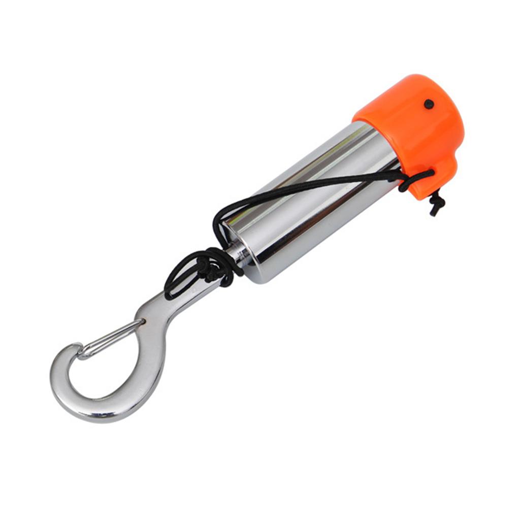 Scuba Diving Underwater Shaker with Clip/Rope Compact Safety Signal Bell Scuba Diving Safety Tank Rattle Stick