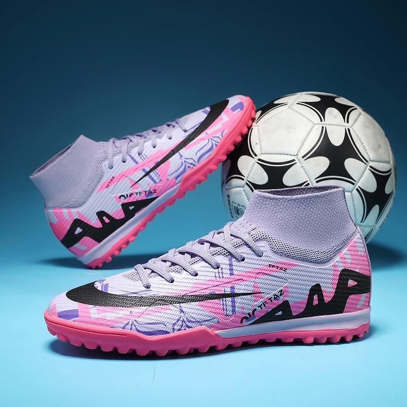 2025 Seamless Flying Weave Thorn T16 Football Shoes Long Nails Broken Nails Male and Female Youth Outdoor Training Sneakers