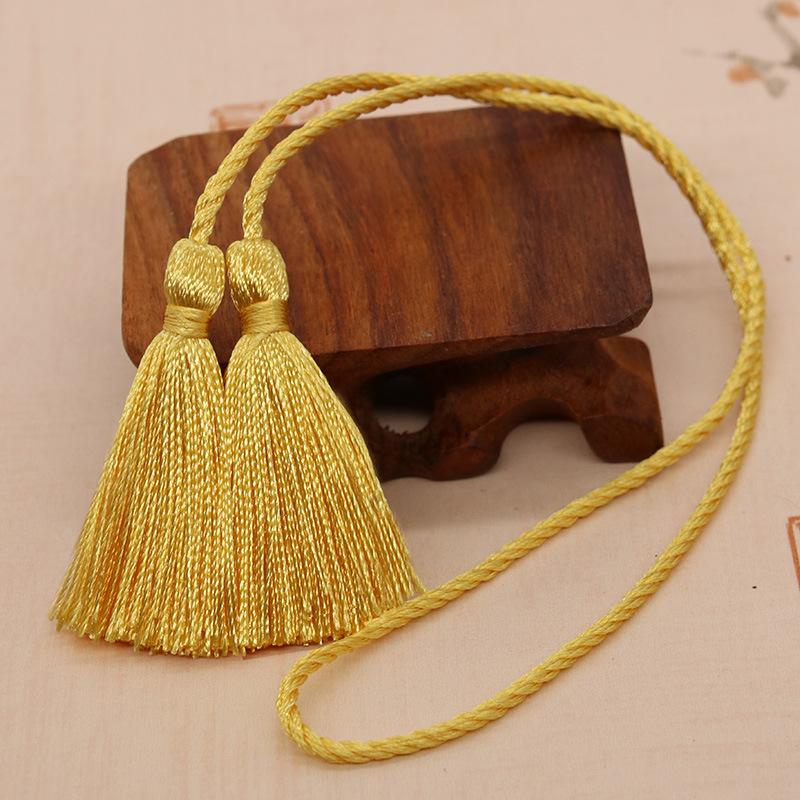 2-10Pcs 54cm Long Rope Double Fringe Trim Tassels Handmade Silk Bookmark Tassel For Curtain Decoration DIY Craft Sewing Supplies