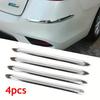 4Pcs/Set Auto Car Body Bumper Guard Protector Sticker Anti-rub Bar Strip Car Bumper Strips