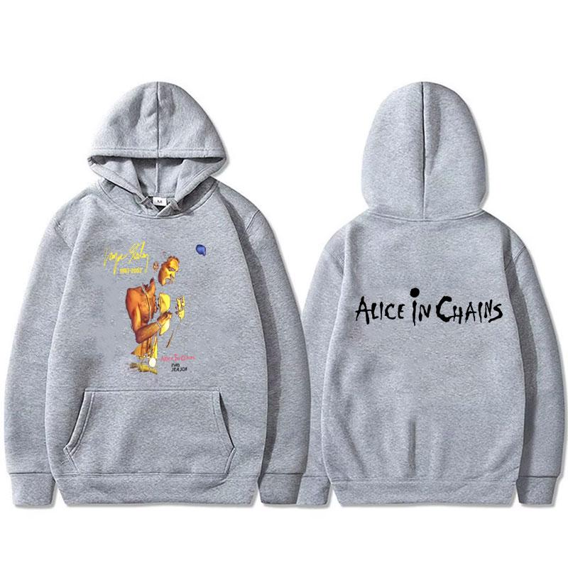 Rockband Alice in Chains Layne Staley Grafik Hoodie Herren Damen Punk Übergroß Klassische Streetwear Männlich Vintage Lässige Hoodies