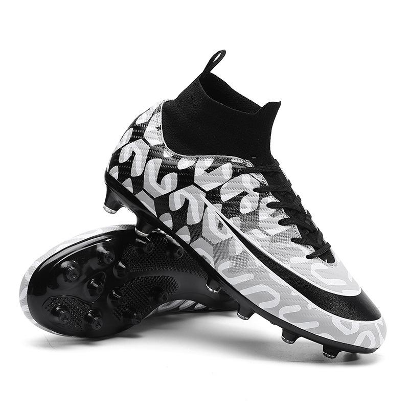 

Foreign trade large size high top football shoes men and women TF broken nails artificial turf AG long nails student training football shoes 35