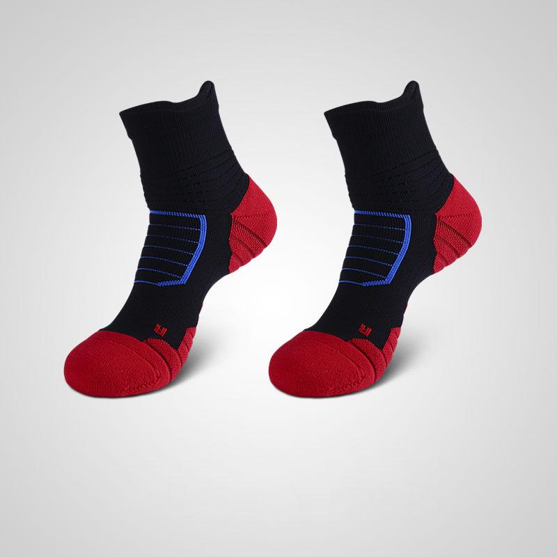 Men's Elite Mid-Calf Basketball Socks: Thick Terry, Sweat-Absorbent, Breathable, Anti-Slip