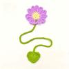 Hand-crocheted Wool Bookmark 4 Strands of Milk Cotton Hand-woven Flower Bookmark Butterfly Bookmark Can Be Pasted