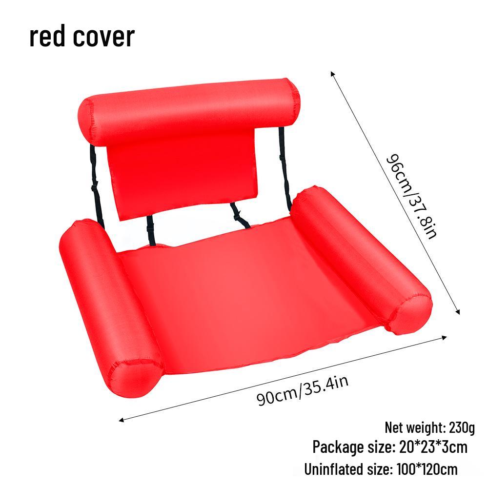 

Портативный надувной красочный шезлонг-поплавок с тканевым чехлом для игр на воде 120*100 cm Recliner