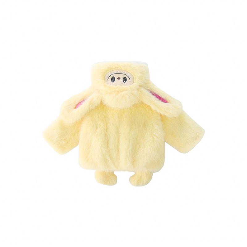 2025 Girls' Fleece-Lined Winter Coat - Thick, Cute Knitwear for Children