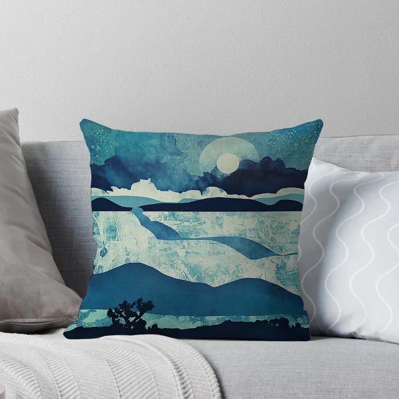 Decorative Home Throw Pillows Case for Waist Cushion Cover Nordic Car Boho Moroccan Print Horse