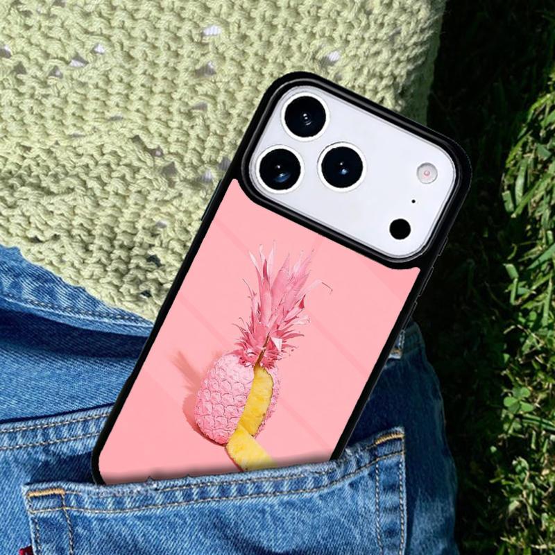 Pineapple Pink Fruit Hawaii Cute mobile phone case Compatible with IPhone 17 16 15 14 13 12 11Pro Max 17 Air cover