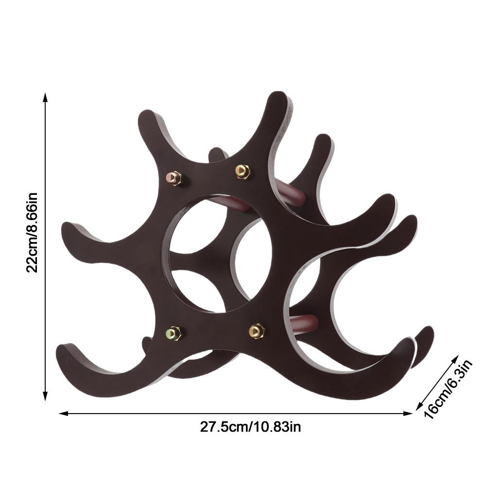 Wooden Wine Storage Rack Freestanding Design Countertop Wine Rack Bottle Wine Rack Bar Countertop