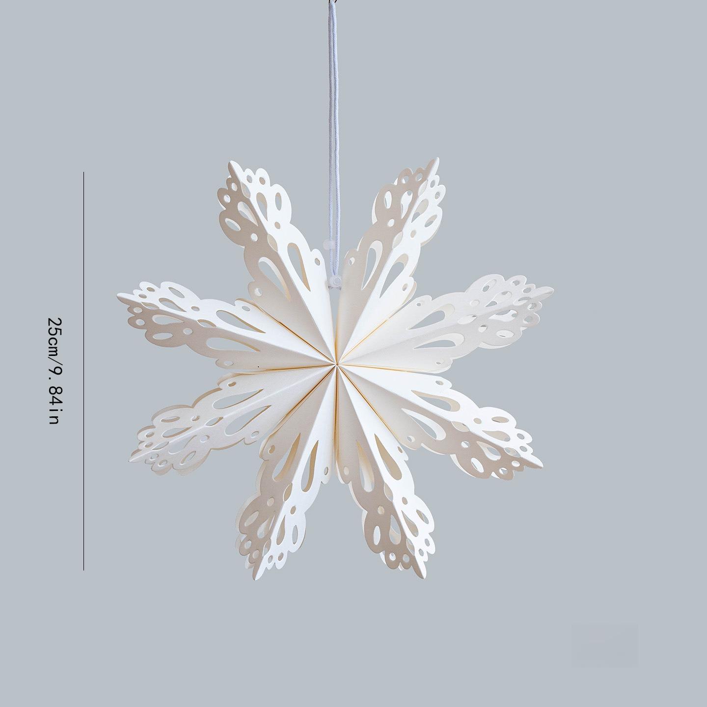 1 штука 3D подвески-снежинки, складная бумажная звезда, подвеска для вечеринки, окна, рождественское украшение, украшение для рождественской елки