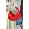 Popular hand-woven tote bag 2025 new portable underarm bag women's versatile dumpling crescent bag